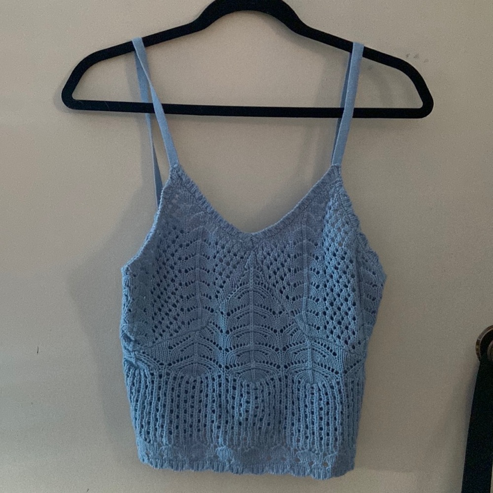 ASOS lilac crochet tank
